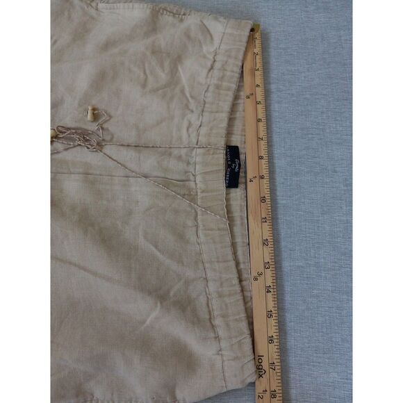 Elements By‎ Arnold Zimberg Men Small Pure Linen Drawstrings Stretch Waist Short - Picture 5 of 10
